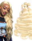 Brazilian Virgin Hair Weft 613 Body Wave ivyfreehair