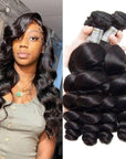 Brazilian Virgin Hair Weft Loose Wave ivyfreehair