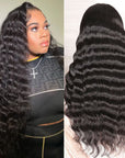HD Lace Front Human Hair Wig Deep Wave ivyfreehair