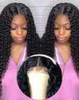 HD Lace Front Human Hair Wig Kinky Curly 150% ivyfreehair