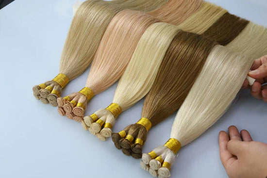 Luxury European Cuticle Hand Tied Hair Weft