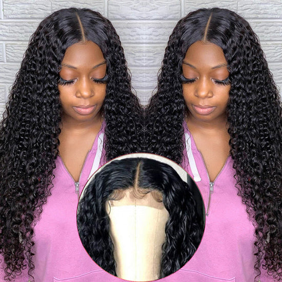 HD Lace Front Human Hair Wig Kinky Curly 150% ivyfreehair